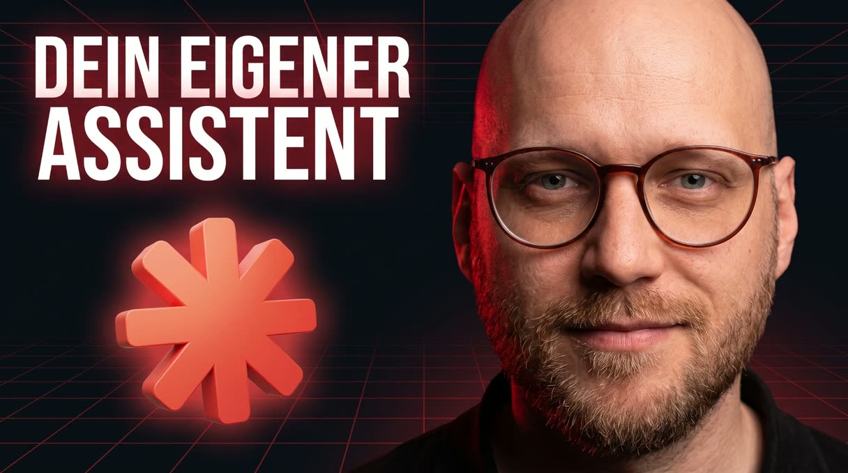 Cover der KI-Talk-Folge: Niklas Volland neben dem Schriftzug „Dein eigener Assistent“
